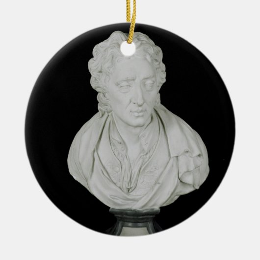 John Locke (1632-1704) (gips) Keramisch Ornament (Voorkant)