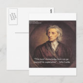 John Locke Kennis/Ervaring Citaat Briefkaart (Voorkant / Achterkant)
