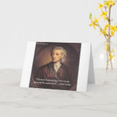 John Locke Kennis/Ervaring Citaat Kaart (Gele Bloem)