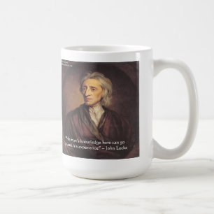 John Locke Kennis/Ervaring Citaat Koffiemok