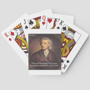 John Locke Kennis/Ervaring Citaat Speelkaarten