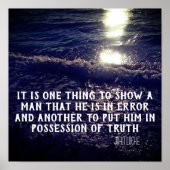 John Locke Philosophy Quote Poster (Voorkant)