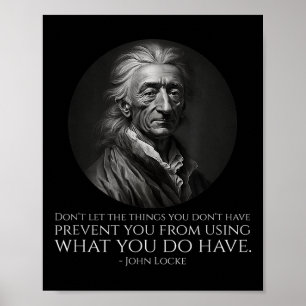 John Locke Quote - Politieke filosofie Clical Lib Poster