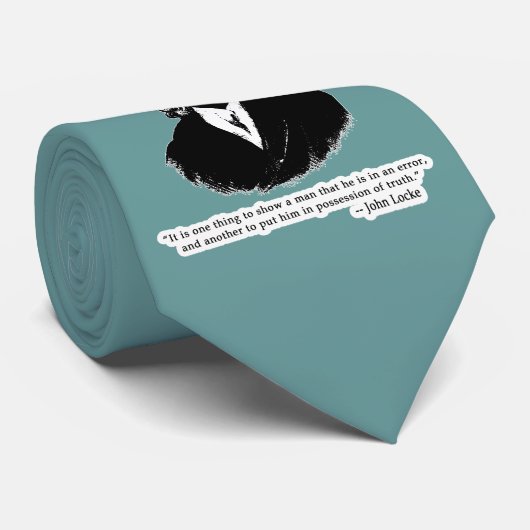 John Locke Quote T shirt, Hoodie of Mok Stropdas (Opgerold)