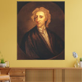 John Locke van Sir Godfrey Kneller Canvas Afdruk (Insitu (Woonkamer))