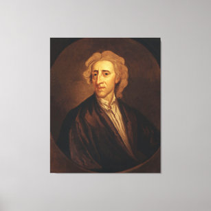 John Locke van Sir Godfrey Kneller Canvas Afdruk