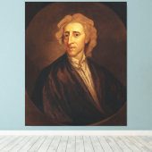 John Locke van Sir Godfrey Kneller Canvas Afdruk (Insitu (Houten vloer))