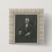 John Locke Vierkante Button 5,1 Cm (Voorkant)