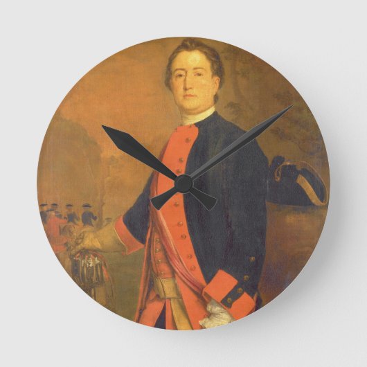 John Long Bateman Esq. Kapitein van kolonel Ponson Ronde Klok (Voorkant)