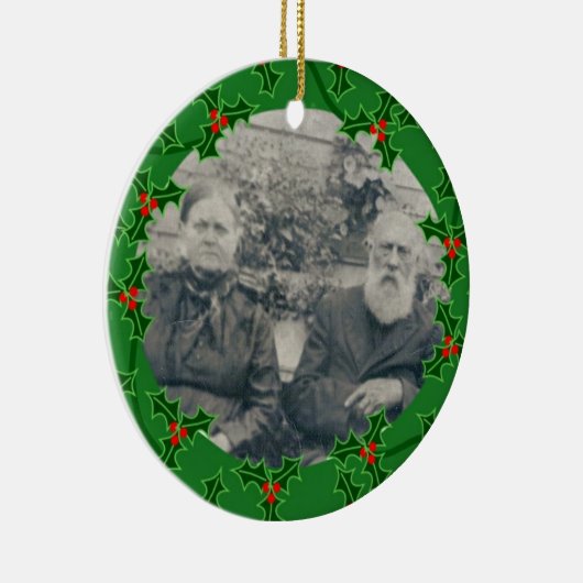 John & Mahala McGraw-kerstversiering Keramisch Ornament (Rechts)