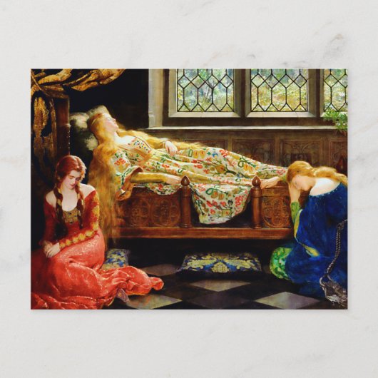 John Maler Collier Sleeping Beauty Briefkaart (Voorkant)