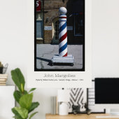 JOHN MARGOLIES - BARBER HAMPTON VILLAGE MISSOURI POSTER (Thuiskantoor)