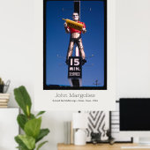 JOHN MARGOLIES - MUFFLERS DALLAS TEXAS POSTER (Thuiskantoor)