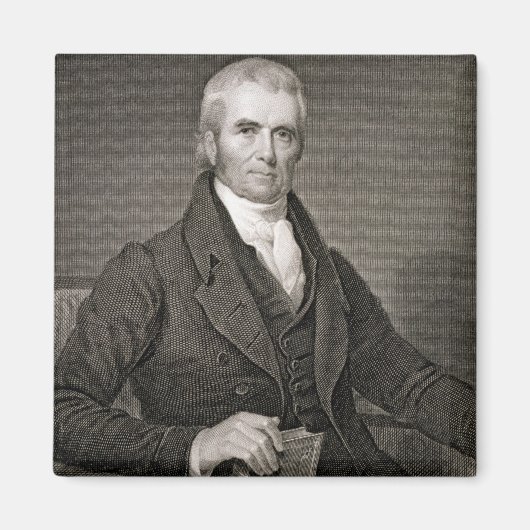 John Marshall (1755-1835), gegraveerd door Asher B Magneet (Voorkant)