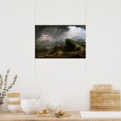 John Martin Joshua over de zon Poster (Keuken)