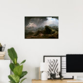 John Martin Joshua over de zon Poster (Thuiskantoor)