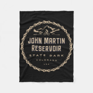 John Martin Reservoir State Park Mountain Bike Bik Fleece Deken