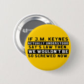 John Maynard Keynes & Say's Law Button (Voorkant /achterkant)