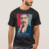 JOHN MCAFEE LEGEND NEVERS DIE retro Classic T-Shir T-shirt (Voorkant)