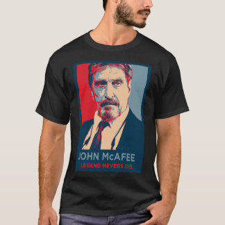JOHN MCAFEE LEGEND NEVERS DIE retro Classic T-Shir T-shirt