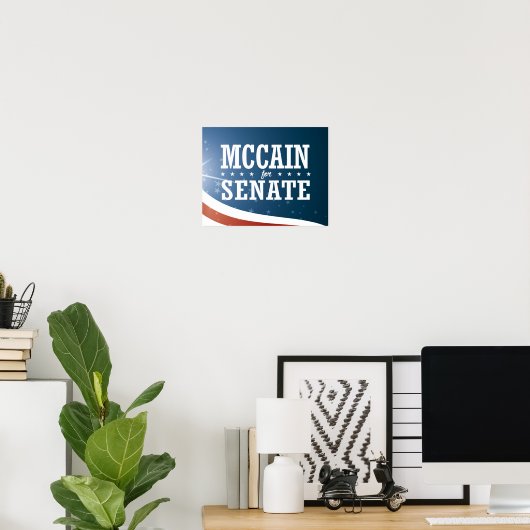 John McCain 2016 Poster (Thuiskantoor)