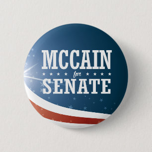 John McCain 2016 Ronde Button 5,7 Cm
