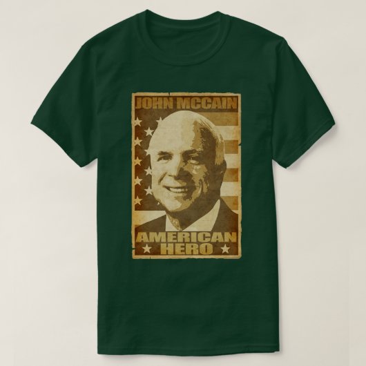 John Mccain American Hero T-shirt (Design voorkant)