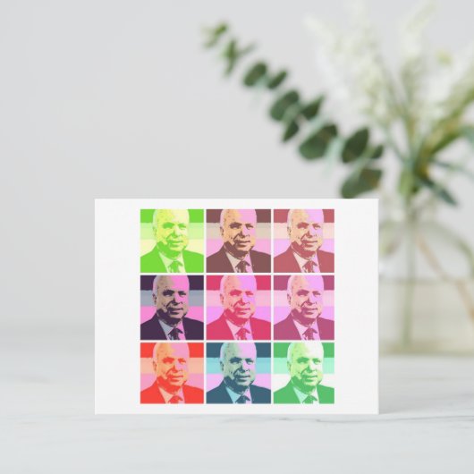 John McCain Briefkaart (Staand voorkant)