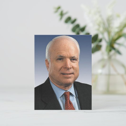 John McCain Briefkaart (Staand voorkant)