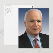 John McCain Briefkaart (Voorkant / Achterkant)