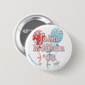 John McCain Button (Voorkant /achterkant)