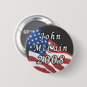 John Mccain Button 2008 (Voorkant /achterkant)