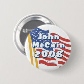 John Mccain Buttonnen Ronde Button 5,7 Cm (Voorkant /achterkant)