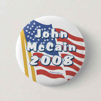 John Mccain Buttonnen Ronde Button 5,7 Cm