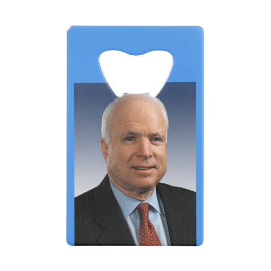 John McCain Creditkaart Flessenopener (Voorkant)