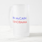 JOHN McCAIN: DE UNOBAMA Matglas Bierpul (Voorkant links)