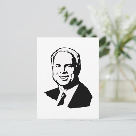 John McCain Gear Briefkaart (Staand voorkant)