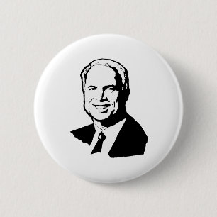 John McCain Gear Ronde Button 5,7 Cm