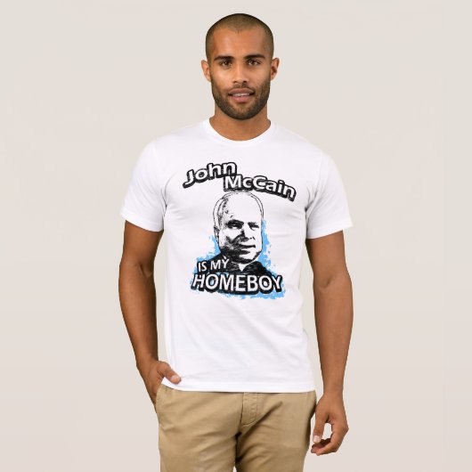 John McCain is mijn huisjongen T-shirt (Voorkant volledig)