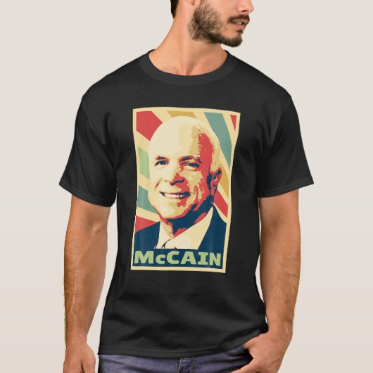 John McCain Kleuren T Shirt (Voorkant)