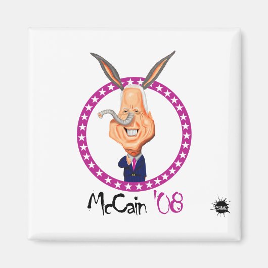 JOHN-McCAIN Magnet (Voorkant)