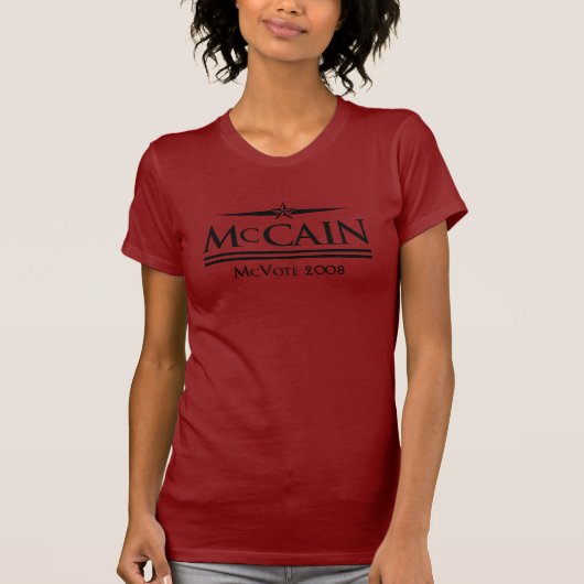 John McCain: McVote 2008 T-shirt (Voorkant)