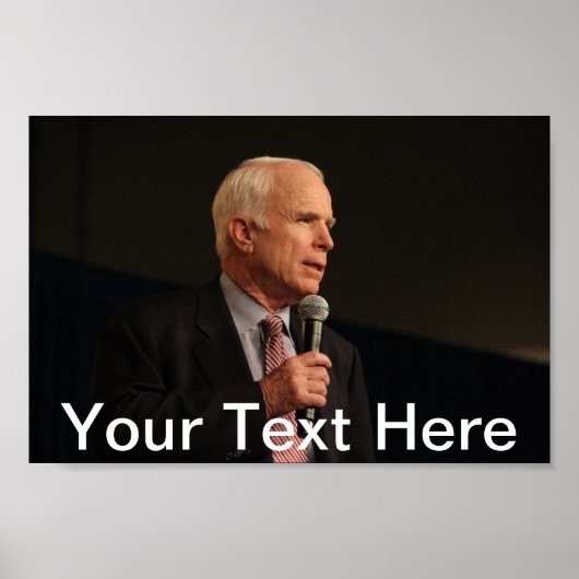 John McCain Persoonlijk klein Poster (Voorkant)