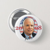 John McCain Portrait Button (Voorkant /achterkant)