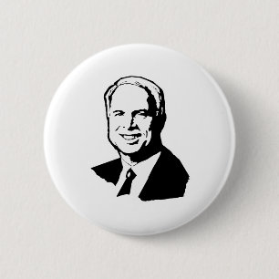 JOHN MCCAIN-SHIRT RONDE BUTTON 5,7 CM