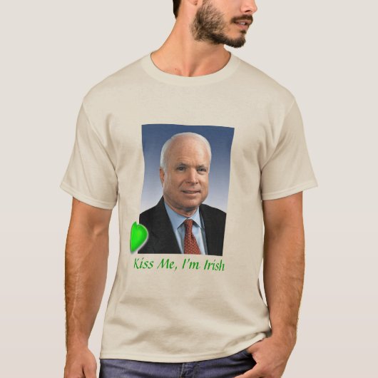 John McCain St. Patrick's Day T-shirt (Voorkant)
