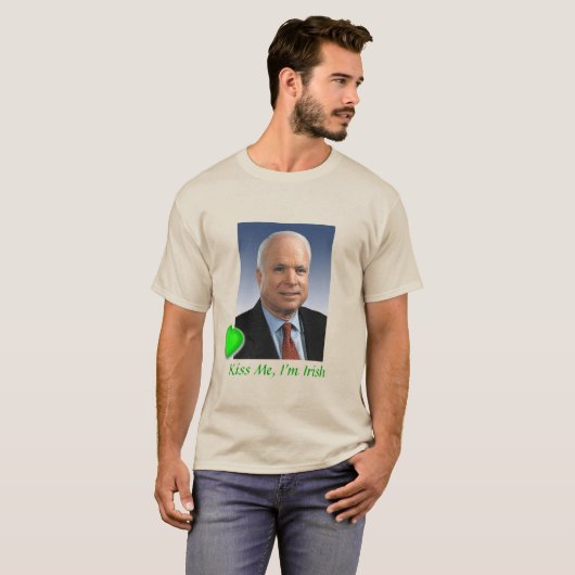John McCain St. Patrick's Day T-shirt (Voorkant volledig)
