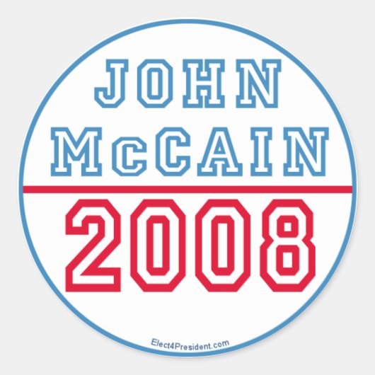 John Mccain Stickers (Voorkant)
