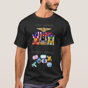 John McCain tegen Donald Trump T-shirt