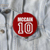 JOHN MCCAIN-verkiezingstandar Ronde Button 4,0 Cm (In situ)